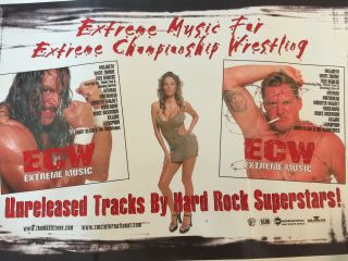Ecw Extreme Music Cd Poster Artwork Proof - One Of A Kind