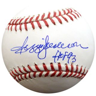 Reggie Jackson Autographed Signed Mlb Baseball Yankees " Hof 93 " Beckett 117892