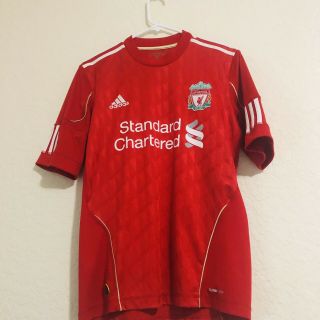 Liverpool 2010 2012 Home Football Soccer Shirt Jersey Adidas P96763 Red Small