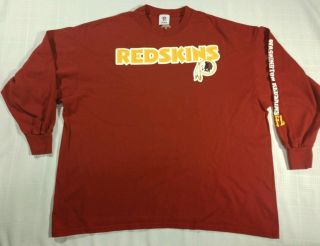 Nfl Washington Redskins Football Team Logo Long Sleeve T - Shirt Men 