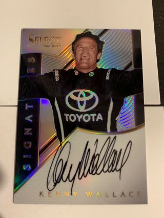 2017 Select Prizm Kenny Wallace Toyota Signatures Autographed Card Auto Nascar