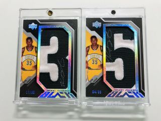 Kevin Durant 2007 Ud Black Jersey Numbers Patch Auto “35” Rookie Rc 4/35 17/35