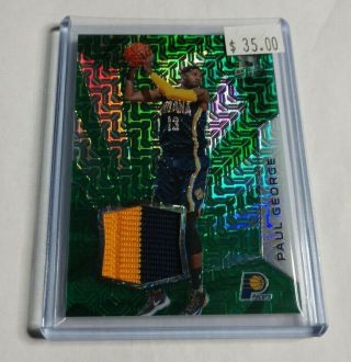 R11,  738 - Paul George - 2015/16 Panini Spectra - Patch - Green - 1/5 - Pacers -