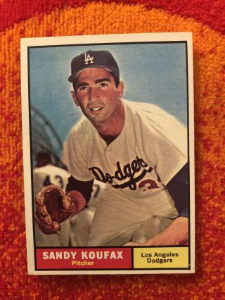1961 Topps 344 Sandy Koufax - Beauty 