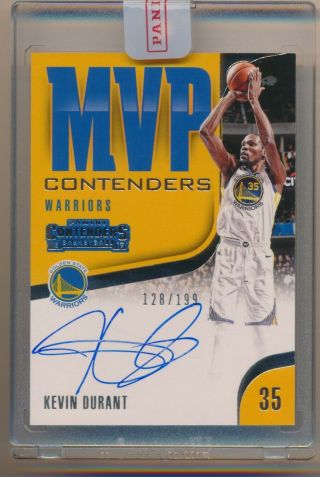 Kevin Durant 2018 - 19 Panini Contenders Mvp Contenders Auto Encased 128/199 A2