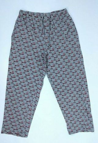 Ohio State Buckeyes print Pajama Pants Size Medium Lounge Gray NCAA OSU 2
