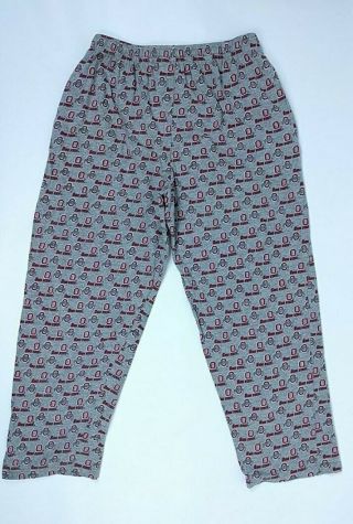 Ohio State Buckeyes print Pajama Pants Size Medium Lounge Gray NCAA OSU 3