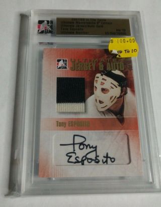 Tony Esposito - 2007/08 In The Game Ultimate - Autograph Patch - 4/10 -