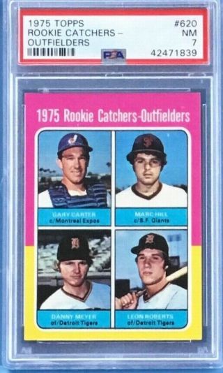 1975 Topps Rookie Catchers Outfielders Gary Carter Psa 7 620