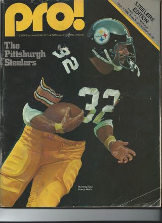 1979 Houston Oilers Vs Pittsburgh Steelers Game Program