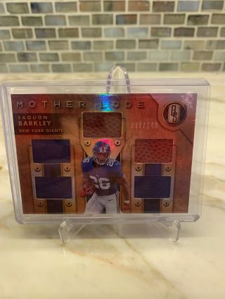 2019 Gold Standard Saquon Barkley Mother Lode Relic Patch Football /149 Giants