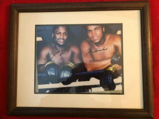 Muhammed Ali / Joe Frazier Autographed 8x10 Photo W/coa