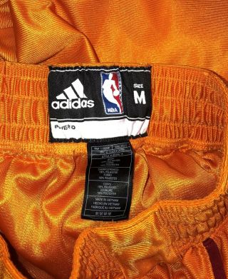Adidas Mens Size Medium Indiana Pacers Hardwood Classic Gold Shorts 3