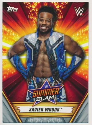 Xavier Woods 42 2019 Topps Wwe Summerslam Silver 13/25 The Day