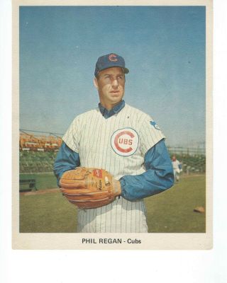 Late 1960s Chicago Cubs Phil Regan 7 " X 9 " Photo
