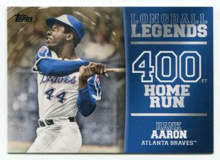 2018 Topps Longball Legends - Gold Hank Aaron Atlanta Braves D 45/50
