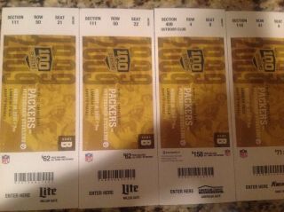 2018 Green Bay Packers V.  S Pittsburgh Steelers Aug.  16 Ticket Stub