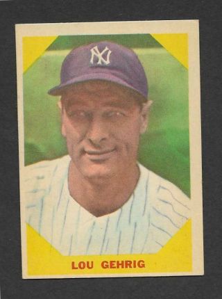 1960 Fleer 28 Lou Gehrig,  York Yankees,  Baseball Hof