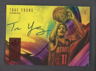 2018 - 19 Court Kings Fresh Paint Red Trae Young Hawks Rc Auto /99