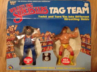 Wwf Ljn Wrestling Superstars Tag Team Set - Hulk Hogan & Hillbilly Jim