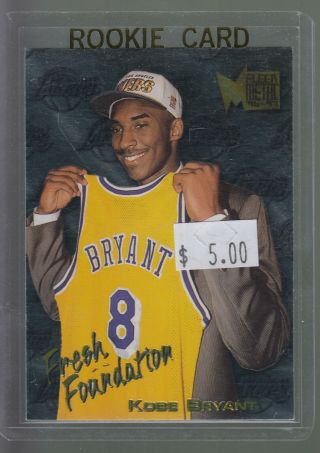 1996 - 97 Fleer Metal 137 Kobe Bryant Rc La Lakers Rookie Card A