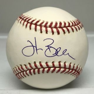 Hank Blalock Single Signed Baseball Autographed Auto Tristar Rangers Rays