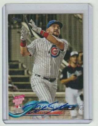 Kyle Schwarber Cubs Signed 2018 Topps Update Baseball 59 Autograph On Card Auto