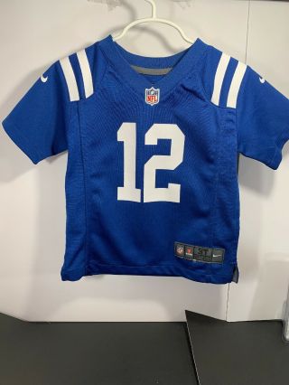Andrew Luck Andy Luck 12 Indianapolis Colts Nfl Nike Jersey Toddler 3t