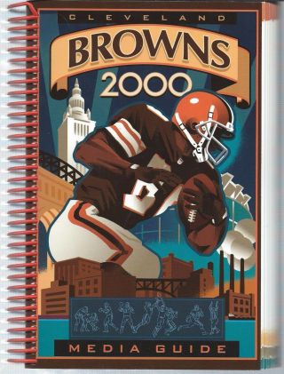 2000 Cleveland Browns Nfl Football Media Guide Record Book Spiral Binding
