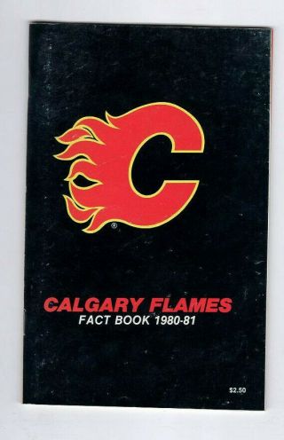 1980 - 81 Nhl Calgary Flames Media First Calgary Guide