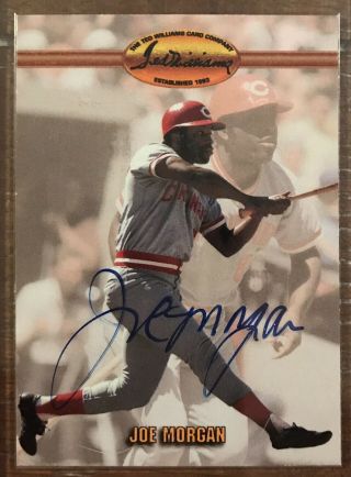 1994 Ted Williams Card Co.  Joe Morgan Signed Autographed Card With Auto Ticket