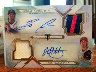 2018 Topps Triple Threads Deca Auto Patch Relic Book RC Acuna Ohtani Torres 3/10 3