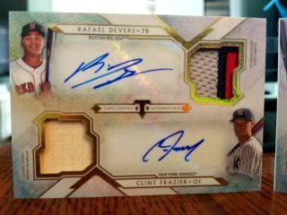 2018 Topps Triple Threads Deca Auto Patch Relic Book RC Acuna Ohtani Torres 3/10 7