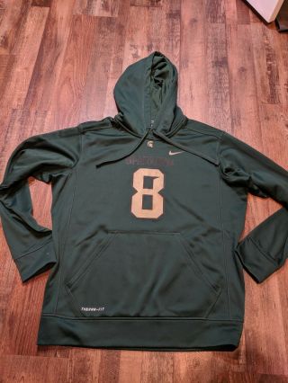 Nike - Michigan State University - Green Therma Fit Sweatshirt Hoodie - Men 