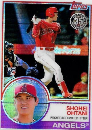 Shohei Ohtani 2018 Topps Chrome Update Silver Pack Rookie Angels 145 Rc Card