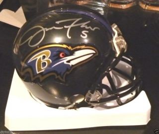 Baltimore Ravens Joe Flacco Signed Autograph Mini Helmet Auto