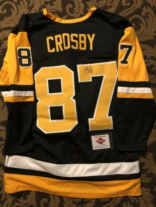 Pens Sidney Crosby 87 Signed Penguins Jersey Autographed Auto Paas Authenticcoa