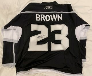 Dustin Brown La Kings Autographed Black Reebok Hockey Jersey Xl