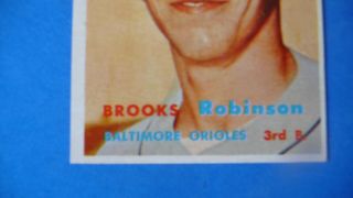1957 TOPPS 328 BROOKS ROBINSON ORIOLES RC HOF ROOKIE NM to NM,  WOW 4