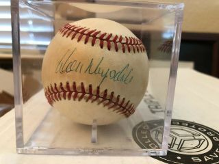 Dodgers Hall Of Famer Don Drysdale Signed Baseball - Jsa Authenticated