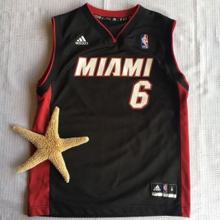 Nba Boys Miami Heat Lebron James Jersey Size Medium Sleeveless Adidas Basketball
