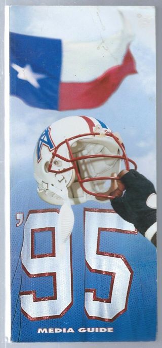 1995 Houston Oilers Nfl Football Media Guide Record Book