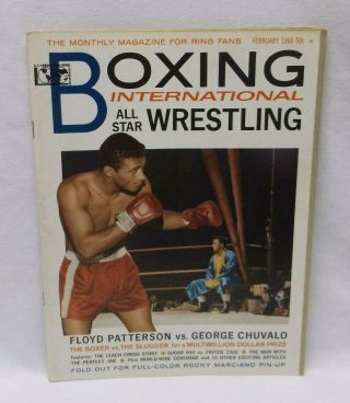 Boxing International All Star Wrestling February 1965 Floyd Patterson Rocky Marc