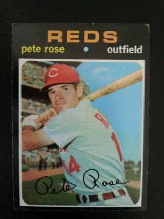 1971 Topps Baseball 100 Pete Rose Vg - Ex