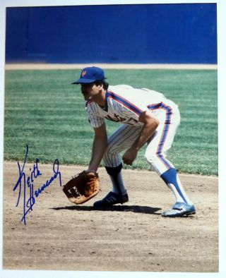 Keith Hernandez Autographed 8x10 " Glossy Photo York Mets Baseball Mlb Pc2346