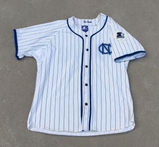 Vintage 90’s Starter North Carolina Tar Heels Baseball Jersey Size Xl