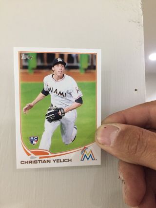 2013 Topps Update Christian Yelich Rookie Card Rc Us290