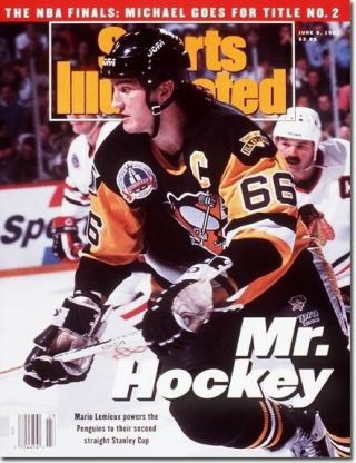 June 8,  1992 Mario Lemieux Pittsburgh Penguins Sports Illustrated 1