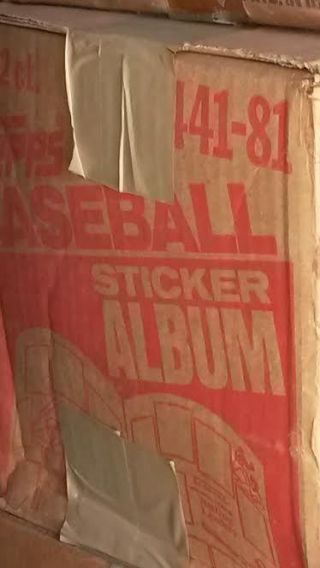 1981 Topps Baseball Sticker Album Box Of 12.  From Factory Case 1 Owner Me.
