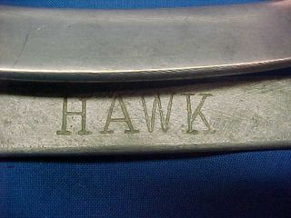 Orig 1930s HAWK Model METAL TENNIS RACQUET Head PRESS 2